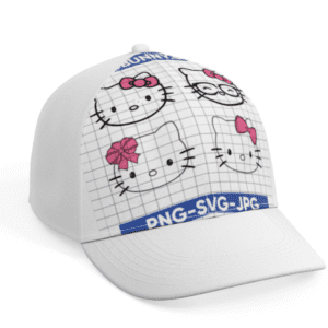 Hello Kitty Face SVG, Silhouette Hello Kitty SVG, Cricut Hello Kitty SVG