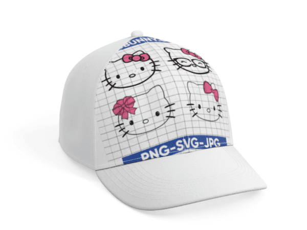 Hello Kitty Face SVG, Silhouette Hello Kitty SVG, Cricut Hello Kitty SVG