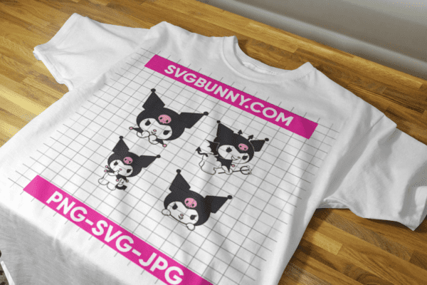 Kuromi Bundle Svg, Kuromi SVG, Hello Kitty SVG, Kuromi Cricut, Kuromi Clipart, My Melody And Kuromi SVG File