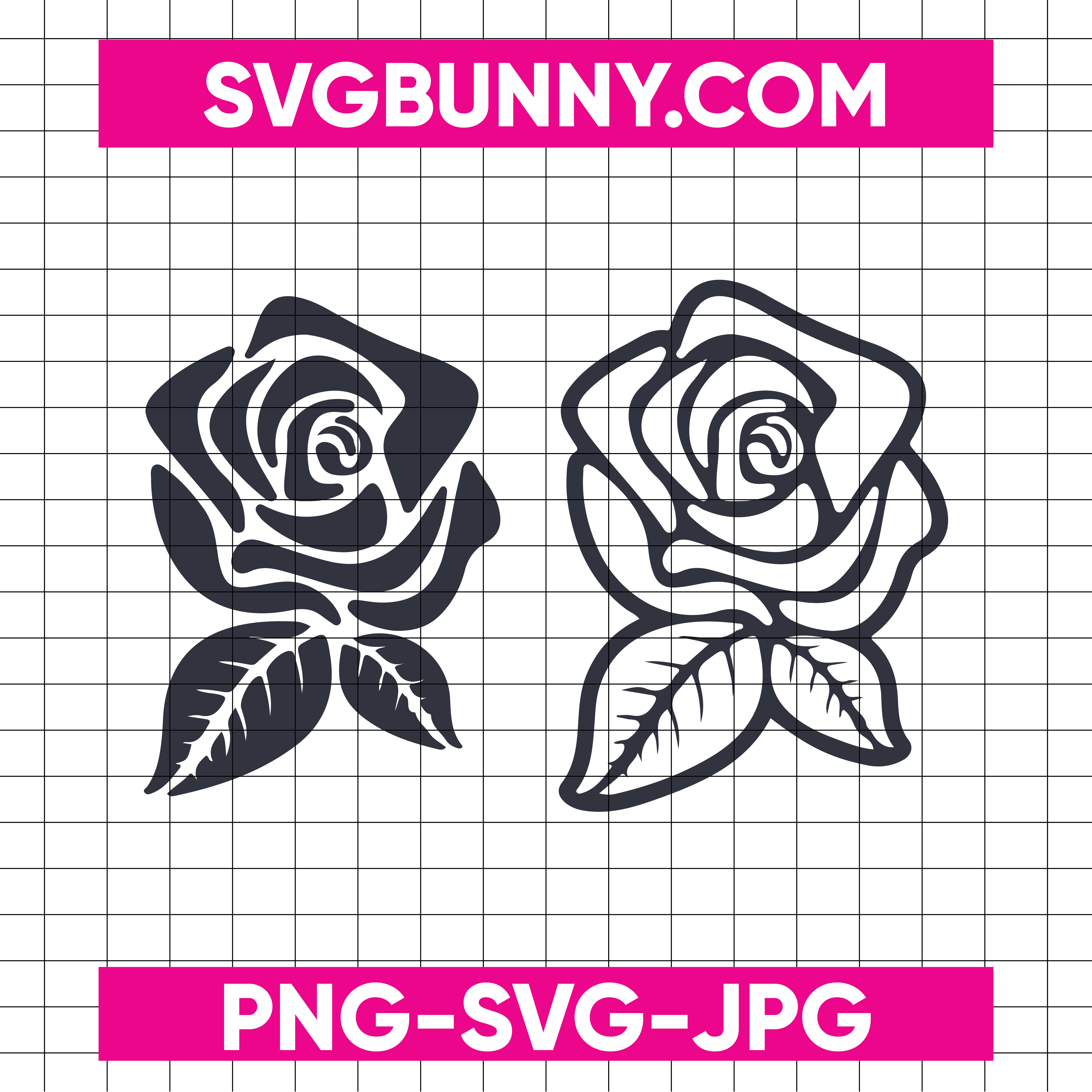 Rose Svg File, Rose Svg, Rose Layered Svg, Png, Jpg, File, Rose Layered File
