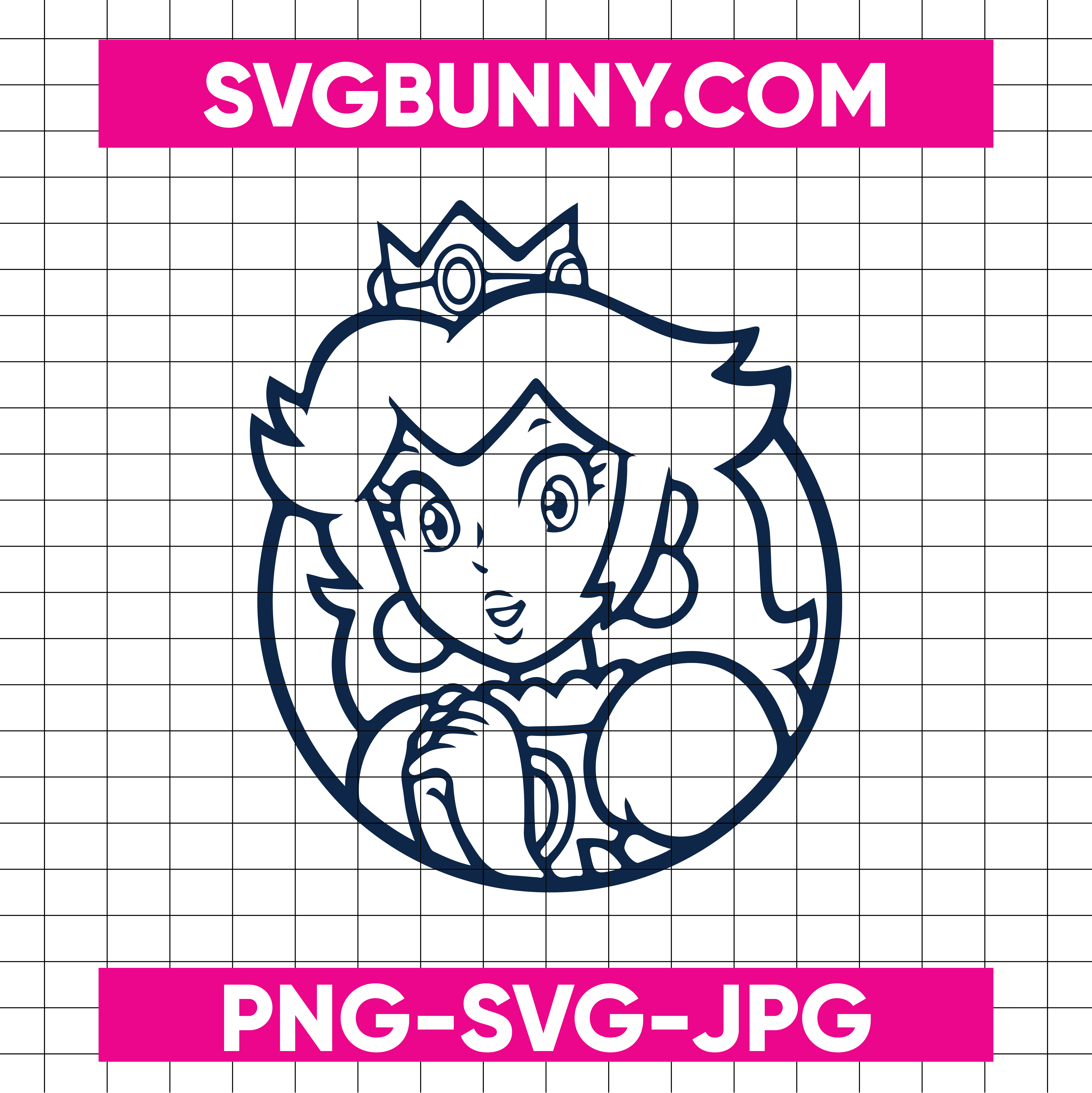 Super Mario Princess Peach Awesome SVG, I Wake Up Awesome SVG, PNG, JPG