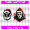 Santa Jason SVG, Horror Christmas SVG, Theme Santa Hat SVG, Chritmas SVG
