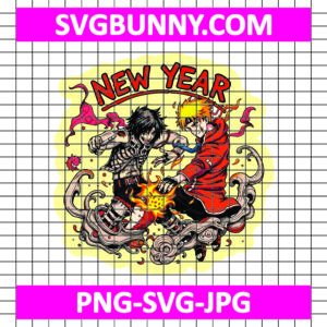 Attack on Titan & Naruto New Year SVG, Attack on Titan SVG, Naruto SVG, Anime SVG