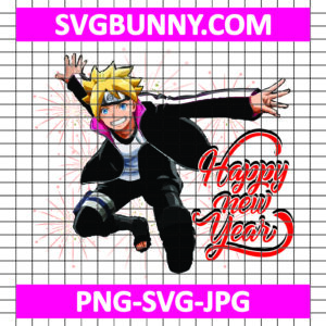 Boruto Happy New Year SVG, Boruto SVG, Naurto SVG, Anime SVG