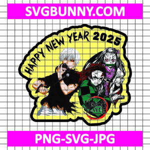 Demon Slayer & Tokyo Ghoul New Year SVG, Demon Slayer SVG, Tokyo Ghoul SVG, Anime SVG