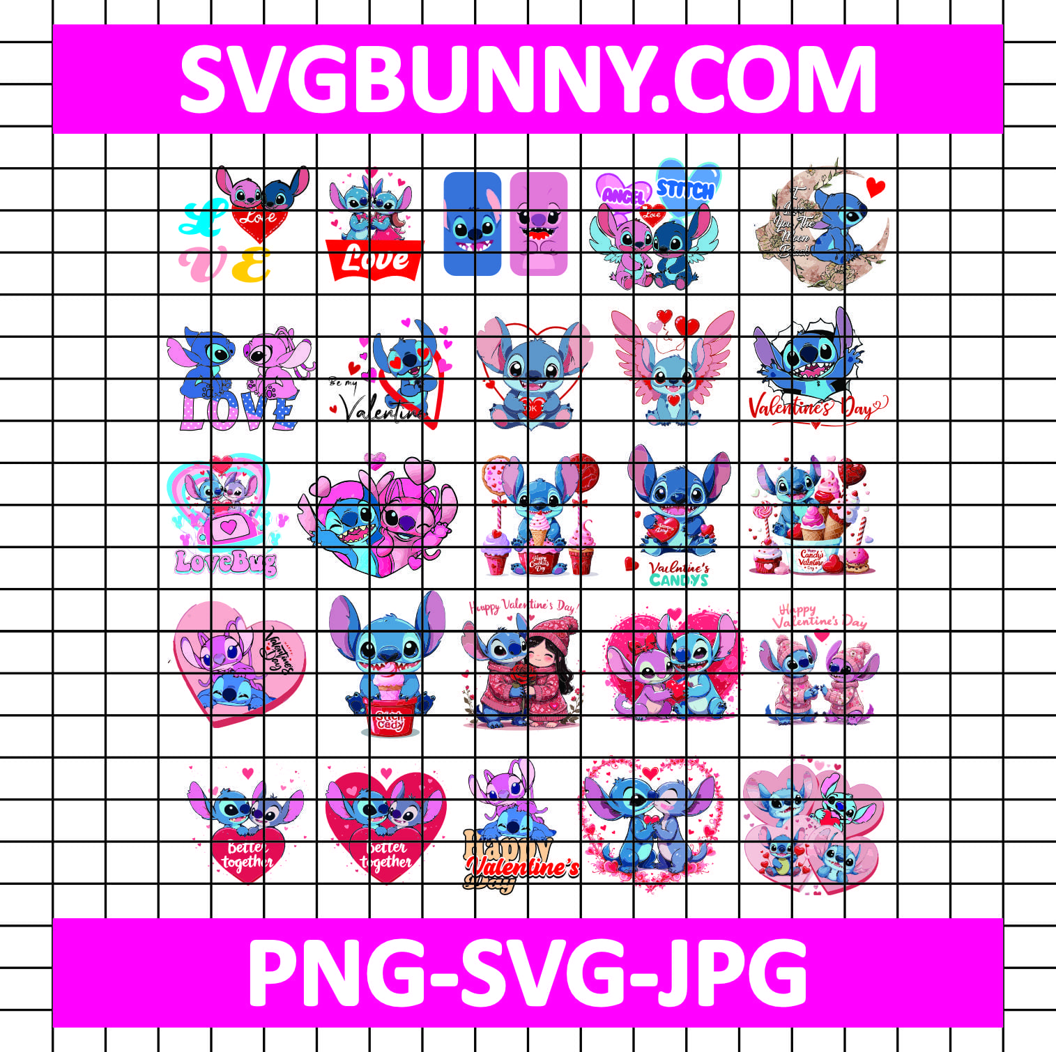 Disney Stitch Angel Valentine SVG bundle, Disney Valentine SVG, Stitch SVG, Disney SVG Love Grinch SVG Disney Stitch Angel Valentine SVG bundle, Disney Valentine SVG, Stitch SVG, Disney SVG