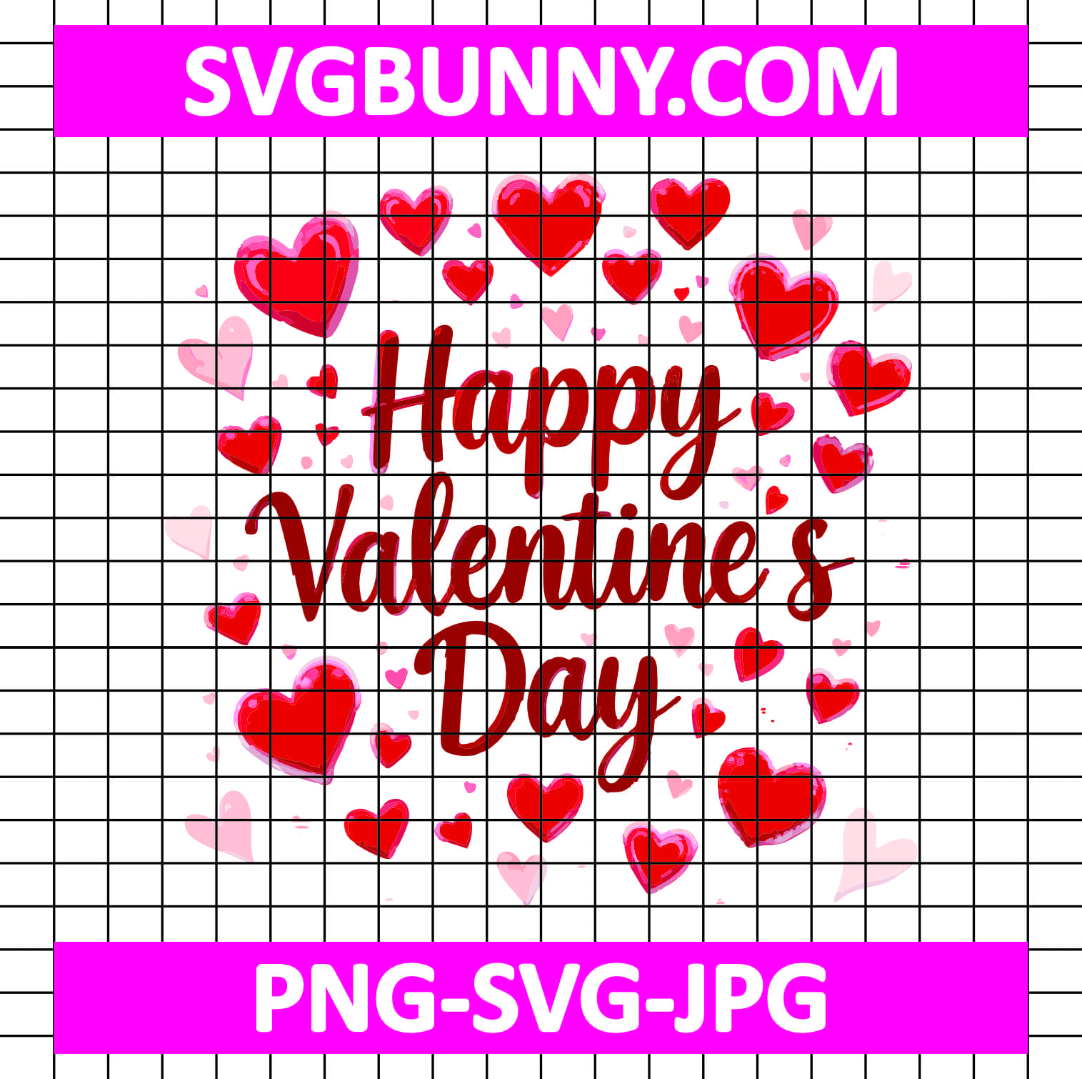 Happy Valentine Day Heart SVG, Heart Valentines Day SVG Bunny Heart Love SVG Happy Valentine Day Heart SVG, Heart Valentines Day SVG