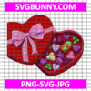 Heart Chocolate Box Valentine SVG