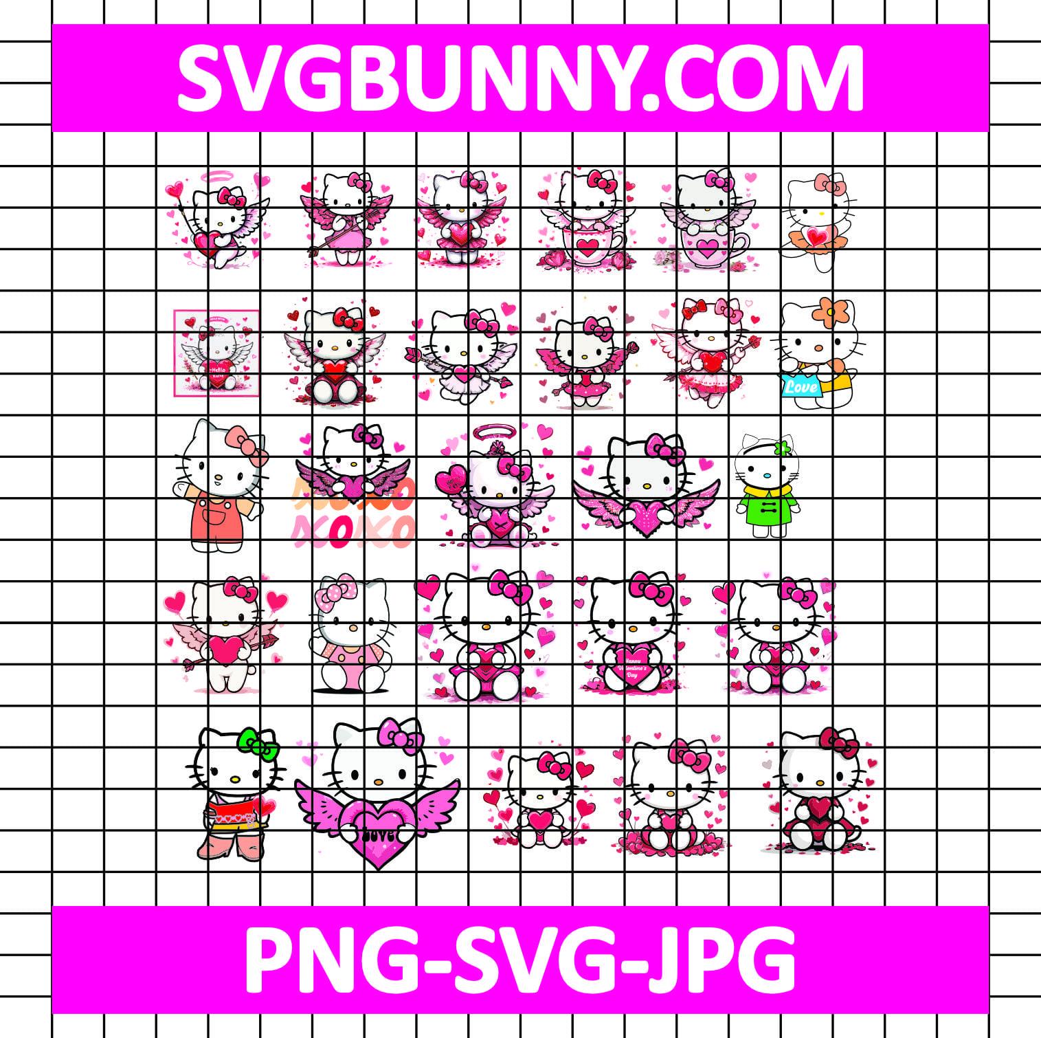 Hello Kitty SVG Bundle, Happy Valentines Day SVG, Valentines Day SVG, Kawaii Kitty SVG Bundle Valentine Glass Can Wrap SVG Bundle Hello Kitty SVG Bundle, Happy Valentines Day SVG, Valentines Day SVG, Kawaii Kitty SVG Bundle