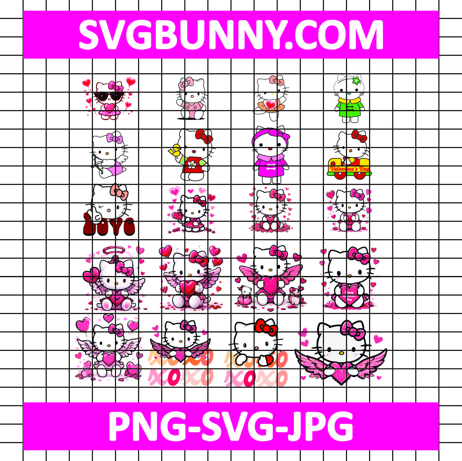 Hello Kitty Valentine day SVG bundle, Happy Valentines Day SVG, for Cricut, digital, file cut SVG Hello Kitty SVG Bundle Hello Kitty Valentine day SVG bundle, Happy Valentines Day SVG, for Cricut, digital, file cut SVG