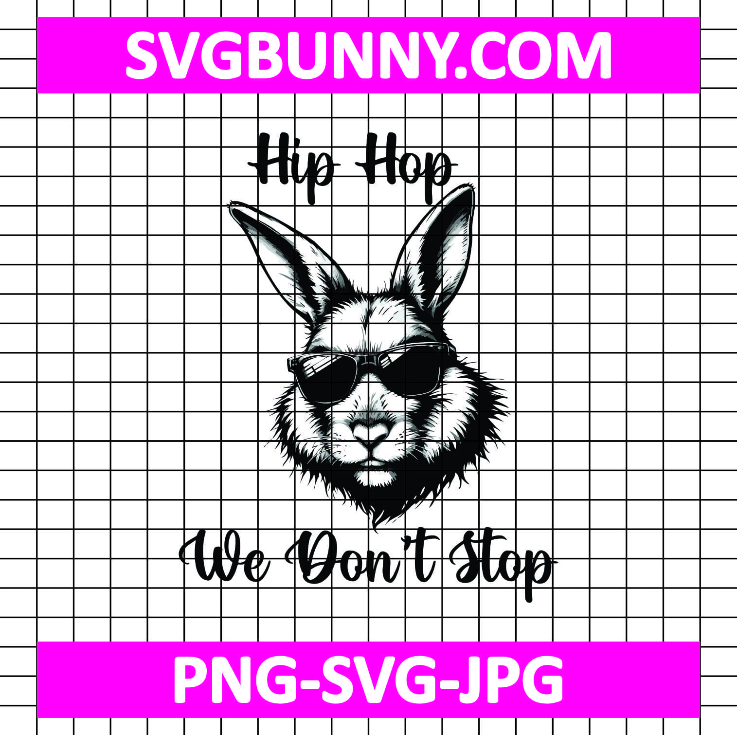 Hip Hop Easter Bunny SVG, Easter Bunny SVG, Easter SVG, Kids Easter SVG Bunny Happy Easter SVG Hip Hop Easter Bunny SVG, Easter Bunny SVG, Easter SVG, Kids Easter SVG