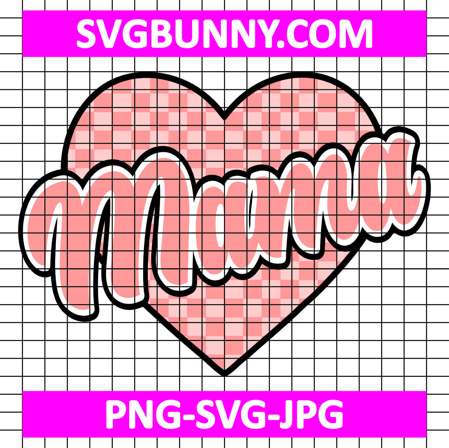 Mama heart checkered Valentine SVG, Mama SVG, Valentines Day SVG Winnie the Pooh SVG Mama heart checkered Valentine SVG, Mama SVG, Valentines Day SVG
