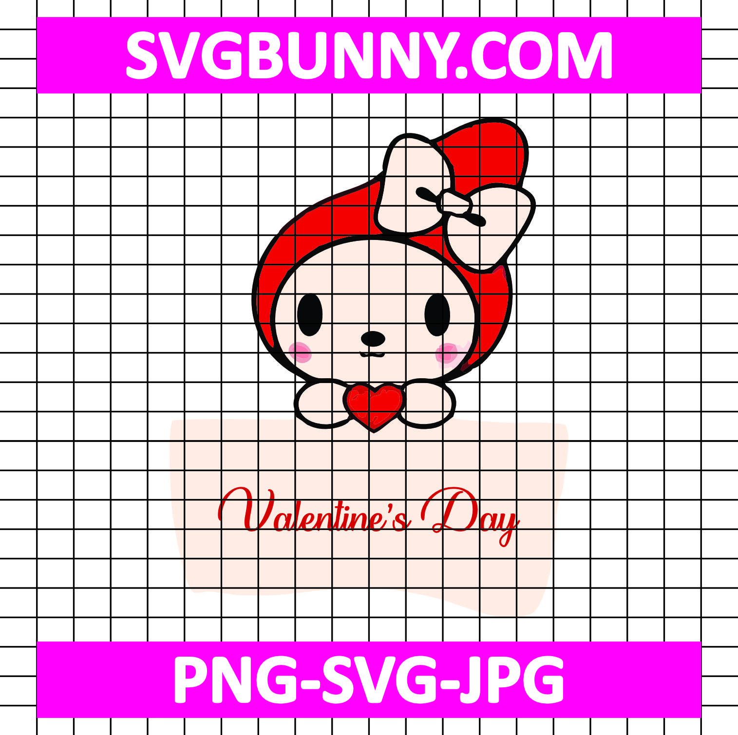 My Melody Valentine Day SVG, Valentines Day SVG, My Melody SVG, Hello Kitty SVG Mickey minnie XoXo SVG My Melody Valentine Day SVG, Valentines Day SVG, My Melody SVG, Hello Kitty SVG