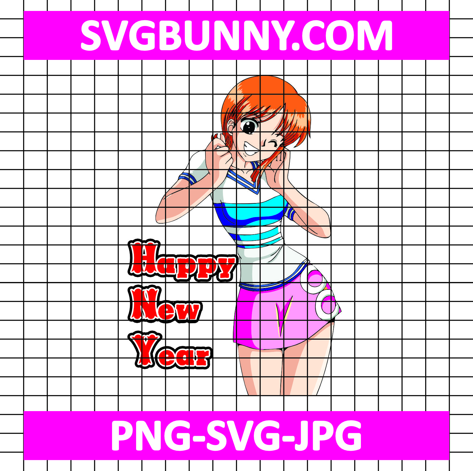 Nami Happy New Year SVG, Nami SVG, One Piece SVG, Anime SVG Sanji New Year 2025 SVG Nami Happy New Year SVG, Nami SVG, One Piece SVG, Anime SVG