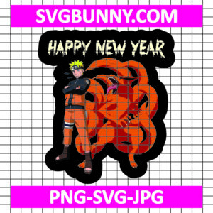 Naruto & Kurama New Year SVG, Naruto and Kurama SVG, Naruto SVG, Anime SVG