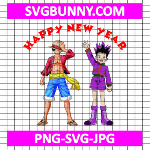 One Piece & Hunter x Hunter New Year SVG, One Piece SVG, Hunter x Hunter SVG, Anime SVG