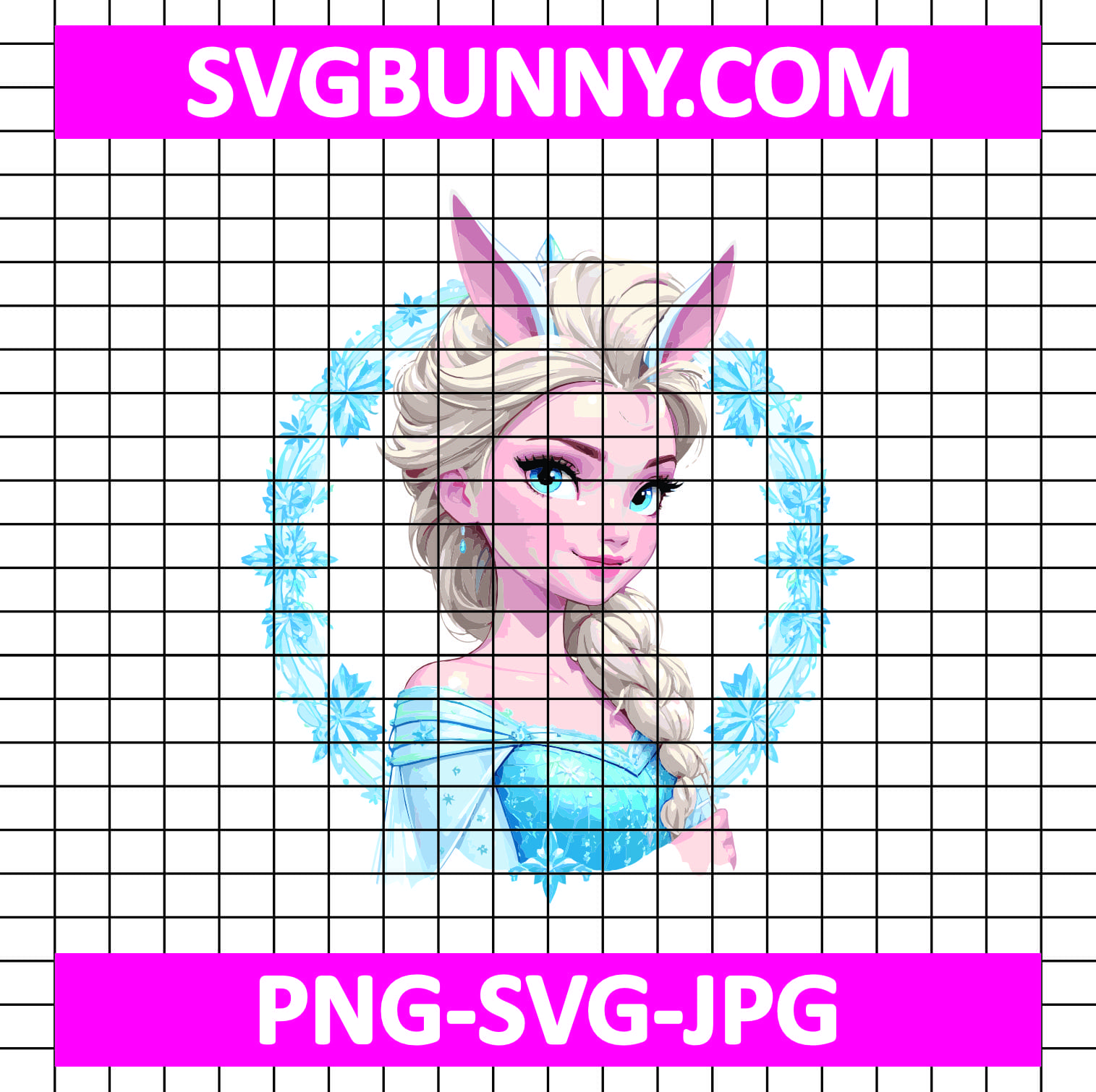 Princess Elsa Frozen SVG, Happy Easter SVG, Princess Easter SVG Princess Belle SVG Princess Elsa Frozen SVG, Happy Easter SVG, Princess Easter SVG