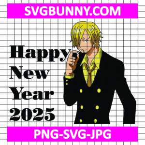 Sanji New Year 2025 SVG, Sanji SVG, One Piece SVG, Anime SVG