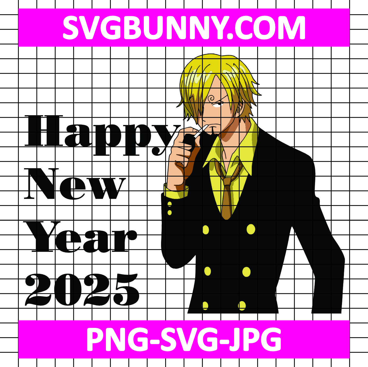 Sanji New Year 2025 SVG, Sanji SVG, One Piece SVG, Anime SVG Chopper Happy New Year SVG Sanji New Year 2025 SVG, Sanji SVG, One Piece SVG, Anime SVG