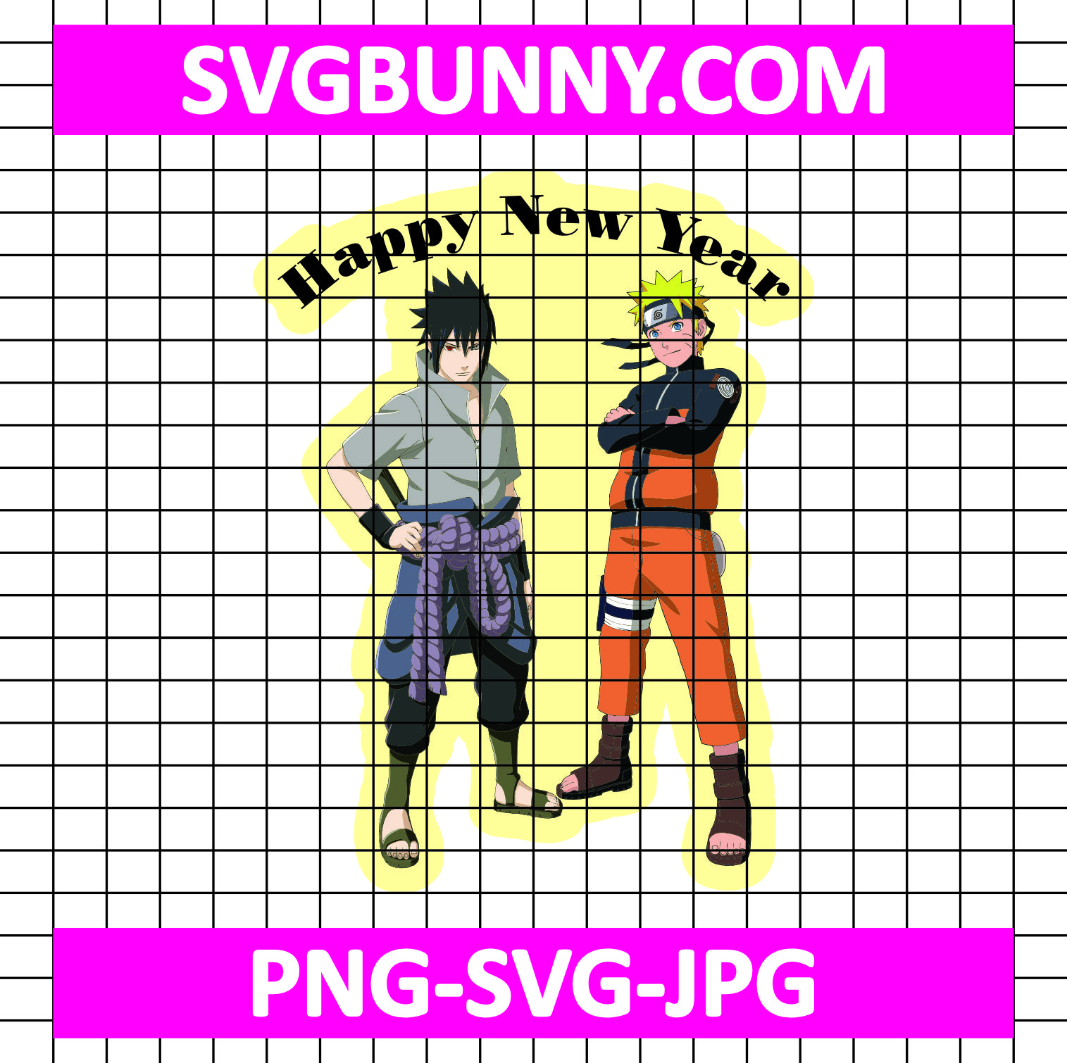 Sasuke & Naruto New Year SVG, Sasuke and Naruto SVG, Sasuke SVG, Anime SVG Boruto Happy New Year SVG Sasuke & Naruto New Year SVG, Sasuke and Naruto SVG, Sasuke SVG, Anime SVG