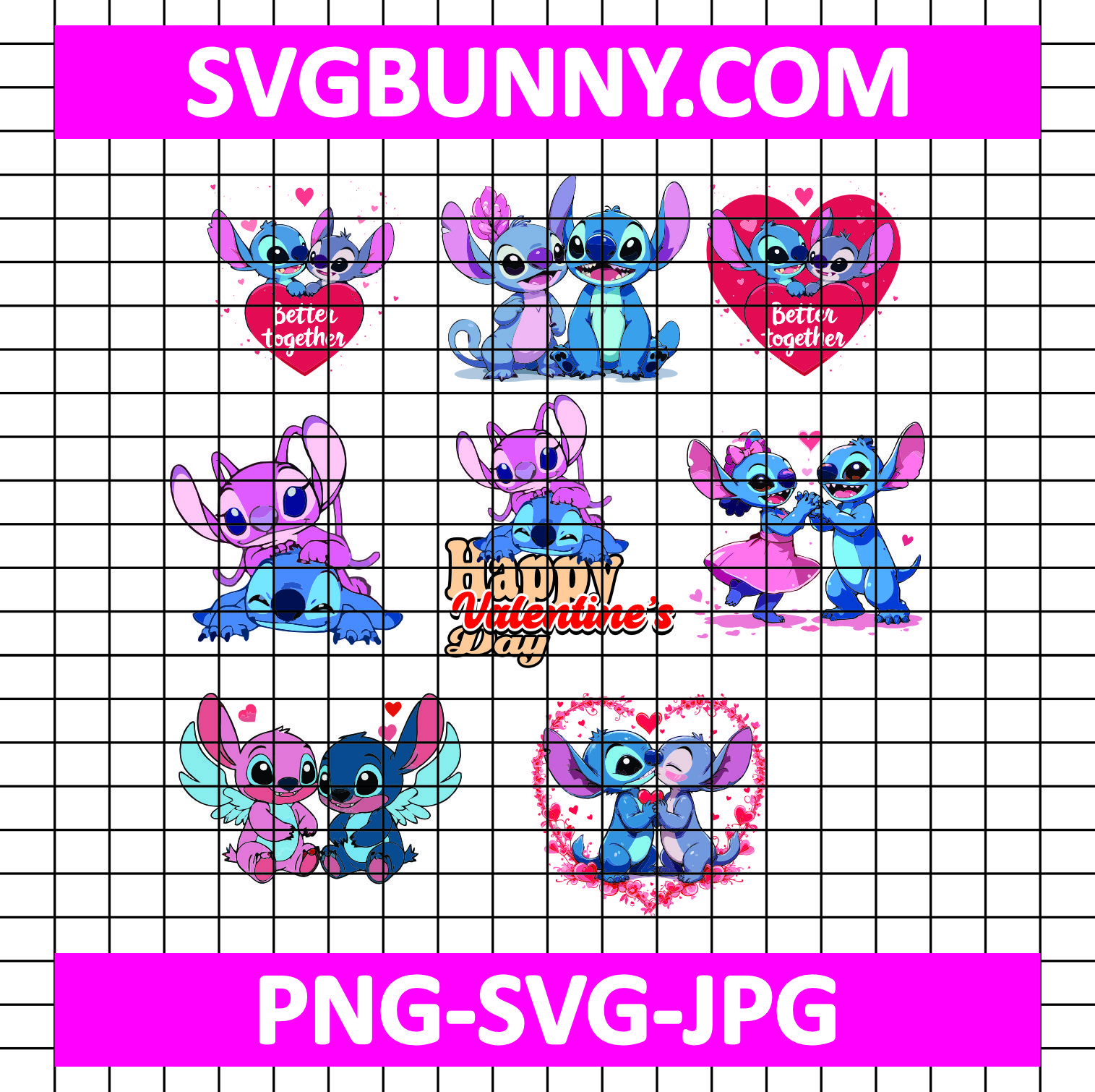 Stitch And Angel Valentine Bundle SVG, Disney SVG, Stitch Love Angel SVG, Stitch SVG Stitch Angel Better Together Valentine SVG Stitch And Angel Valentine Bundle SVG, Disney SVG, Stitch Love Angel SVG, Stitch SVG