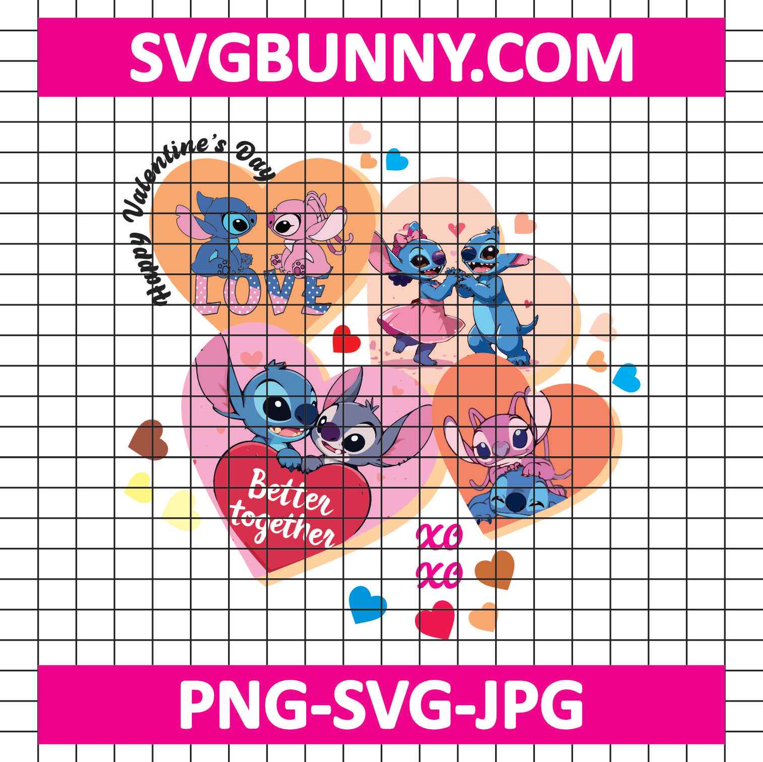 Stitch And Angel Valentine Day Bundle SVG, Stitch And Angel SVG, Valentines Day SVG, DXF EPS PNG Cut Files Valentines Hello Kitty Bundle SVG Stitch And Angel Valentine Day Bundle SVG, Stitch And Angel SVG, Valentines Day SVG, DXF EPS PNG Cut Files