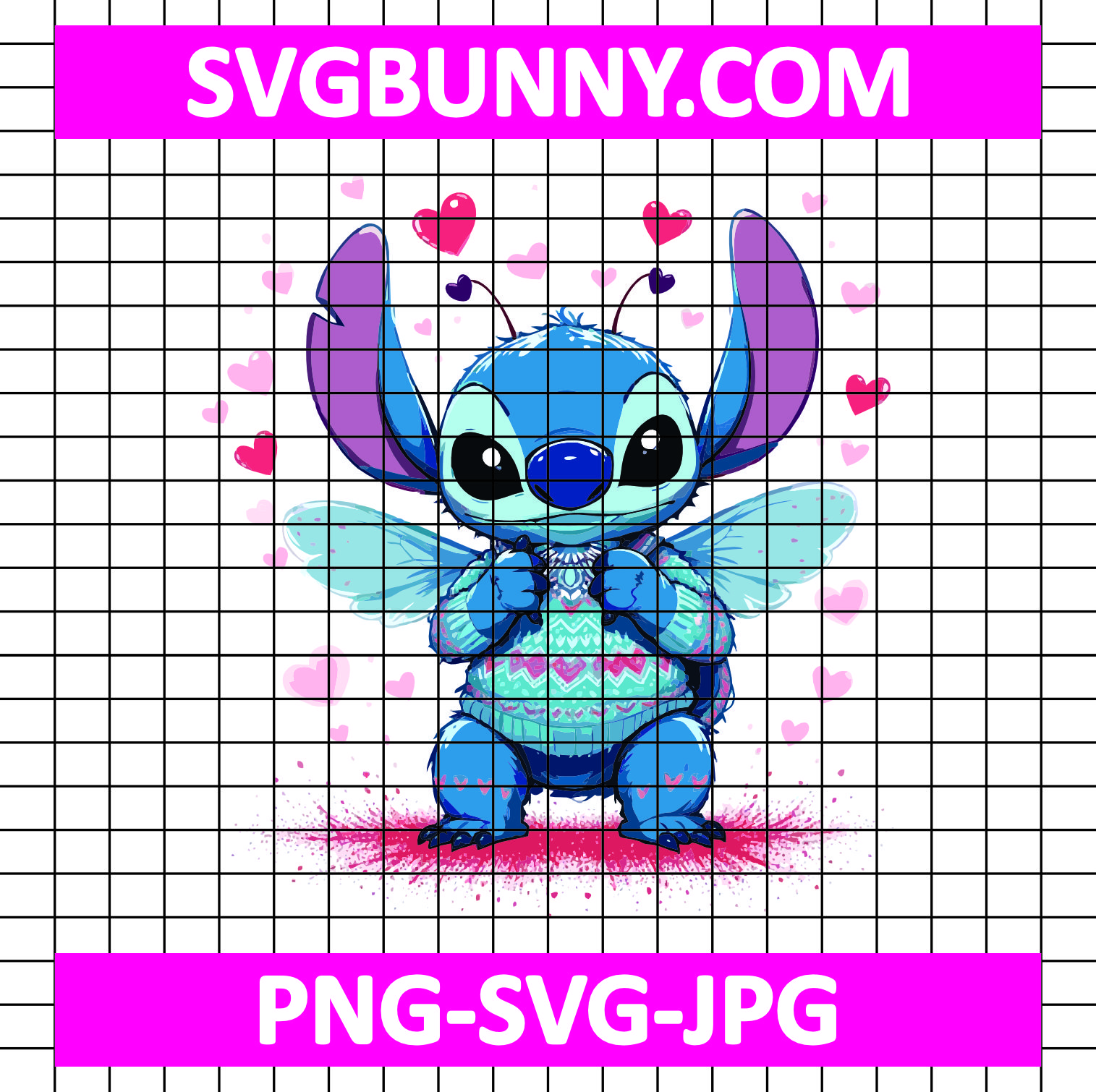 Stitch Bug Valentine Day SVG, Stitch Love SVG, Stitch SVG, Stitch Fairy SVG Minnie on Valentine Day SVG Stitch Bug Valentine Day SVG, Stitch Love SVG, Stitch SVG, Stitch Fairy SVG