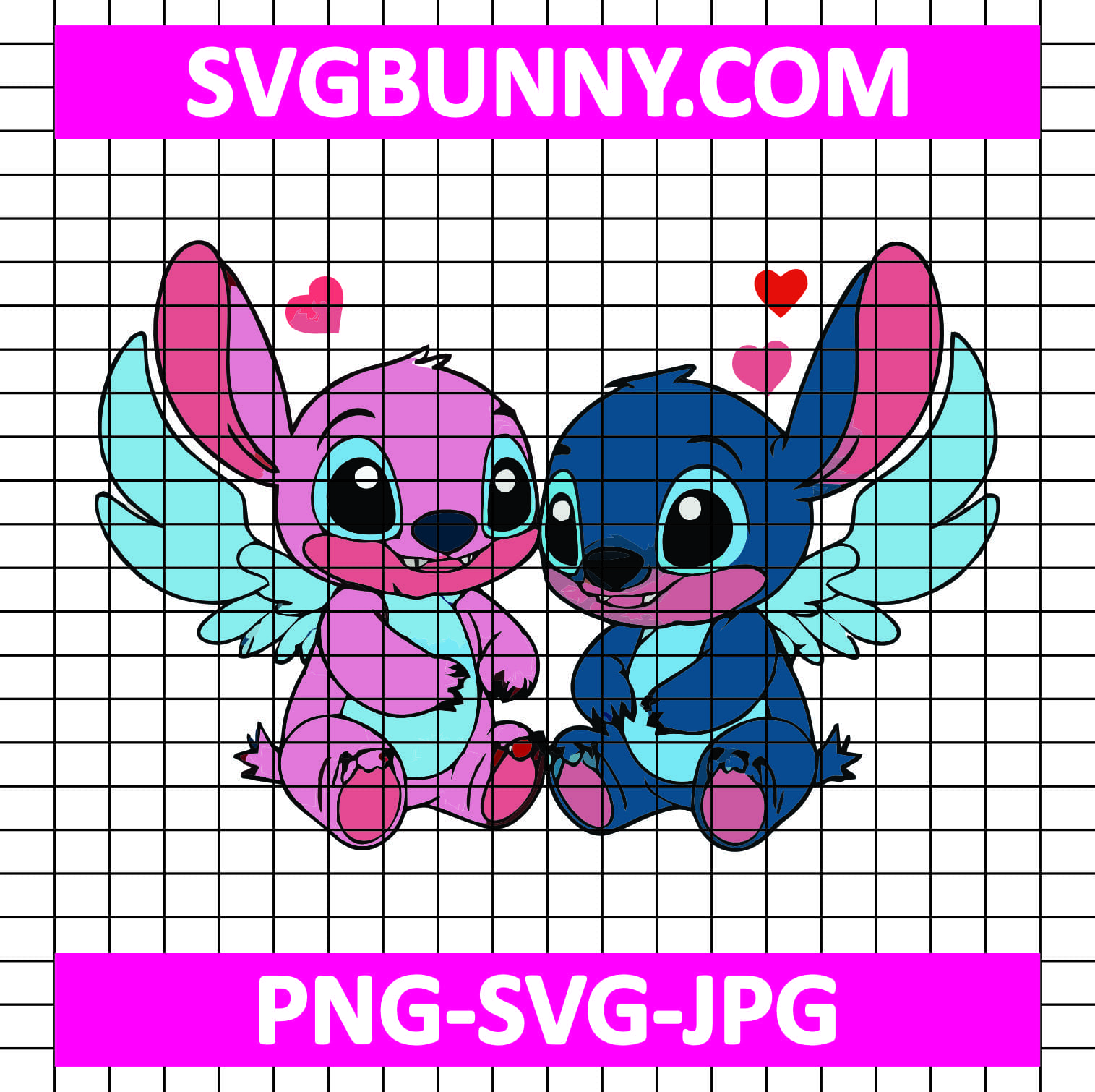 Stitch and Angle SVG, Stitch and Angle Heart Valentine SVG, Stitch Valentine SVG Baby Benito and heart SVG Stitch and Angle SVG, Stitch and Angle Heart Valentine SVG, Stitch Valentine SVG