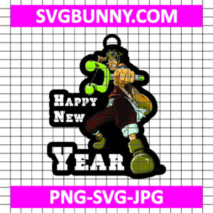 Usopp Happy New Year SVG, Usopp SVG, One Piece SVG, Anime SVG