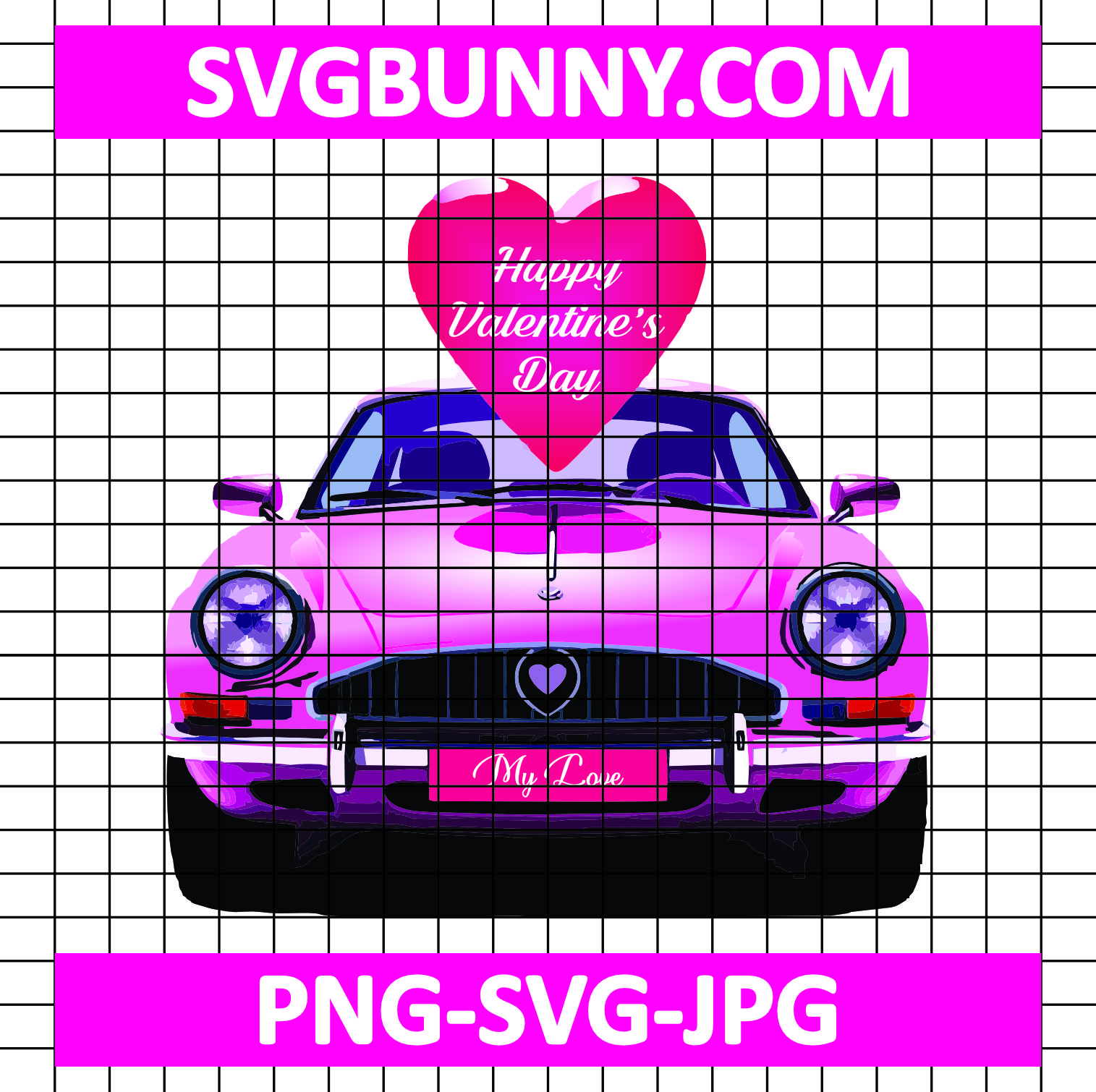 Valentine Car, Happy Valentines Day SVG, Valentine's Day PNG Kitty Valentines Day SVG Valentine Car, Happy Valentines Day SVG, Valentine's Day PNG
