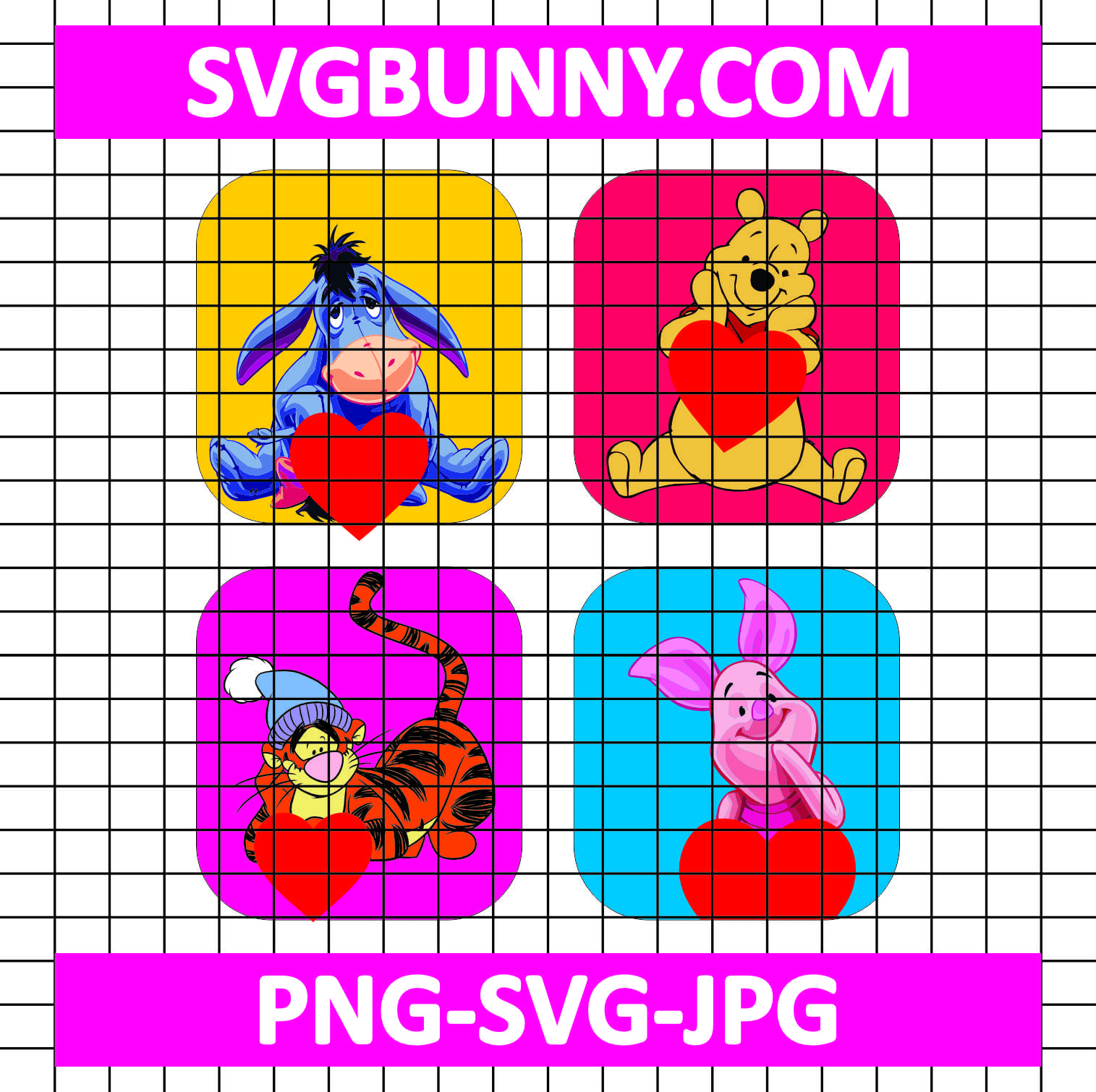 Winnie the Pooh Heart Valentines SVG, Pooh Valentine SVG, Valentine's Day SVG Spider Man SVG Winnie the Pooh Heart Valentines SVG, Pooh Valentine SVG, Valentine's Day SVG