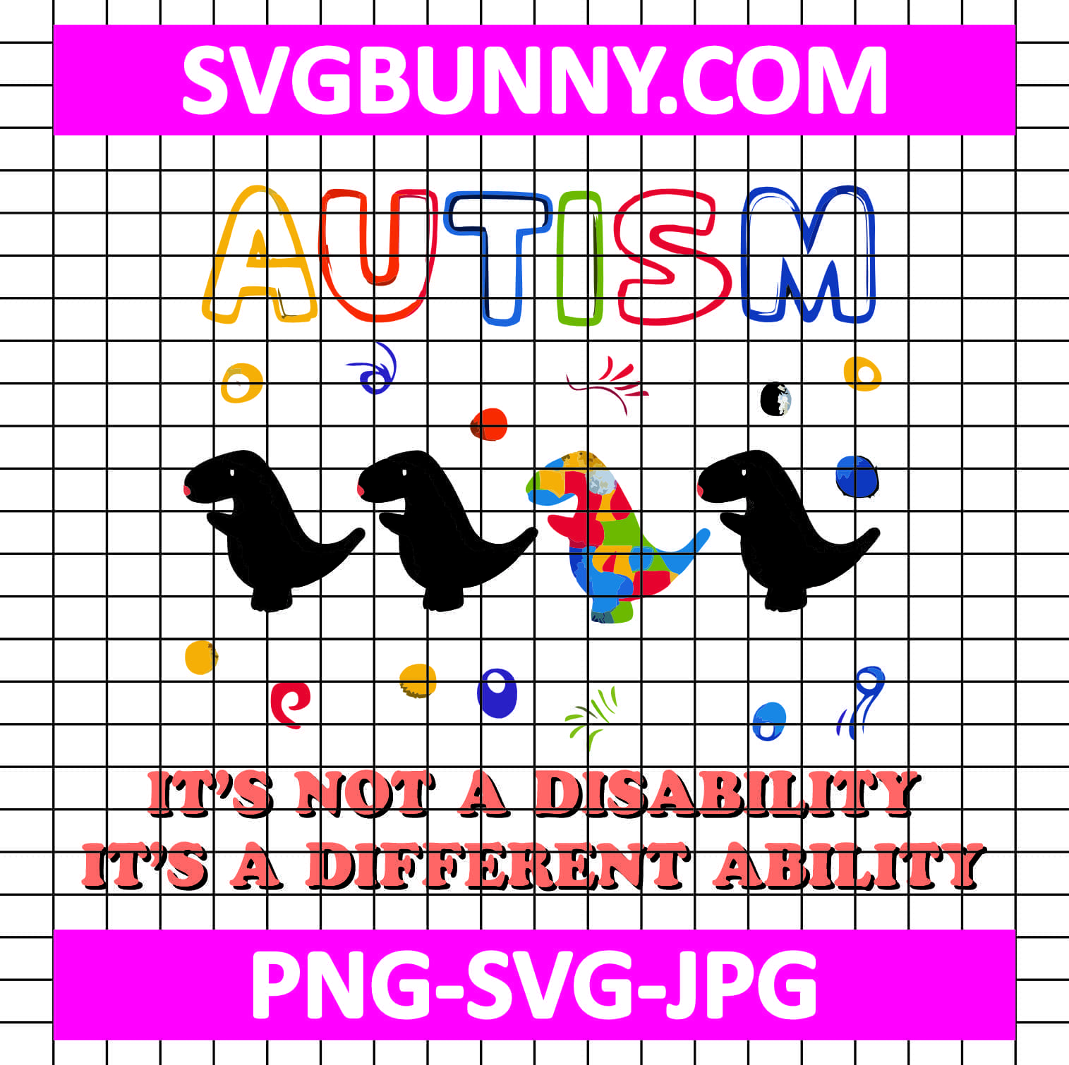 Autism Its Not A Disability Its A Different Ability Svg, Proud Autism Svg Accept Understand Love Autism SVG Autism Its Not A Disability Its A Different Ability Svg, Proud Autism Svg