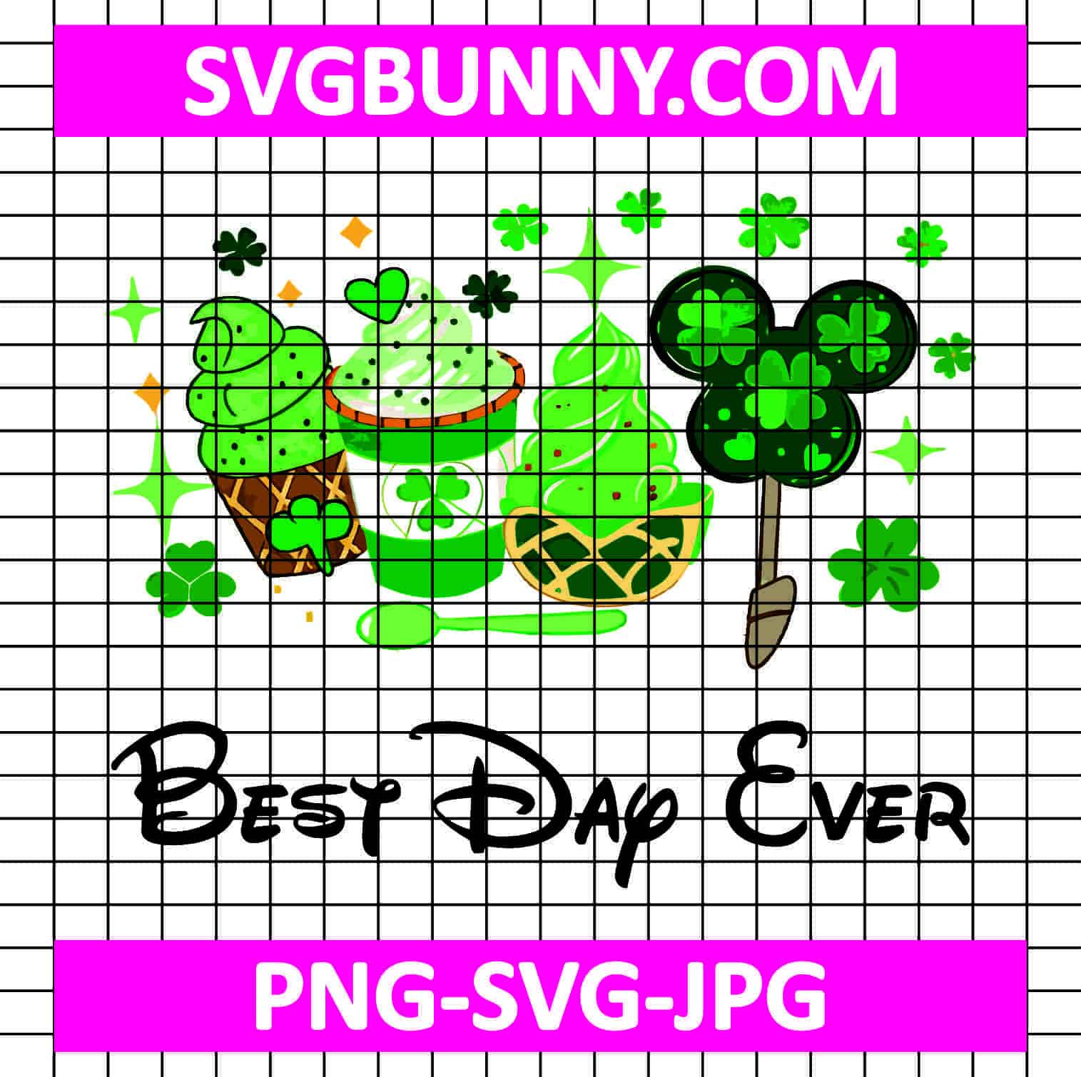 Best Day Ever SVG, Snacks St Patrick Day SVG, Green Carnival Food SVG, Disney Lucky Clover SVG, PNG, DXF, EPS, Carnival SVG Black Girl Mardi Gras SVG Best Day Ever SVG, Snacks St Patrick Day SVG, Green Carnival Food SVG, Disney Lucky Clover SVG, PNG, DXF, EPS, Carnival SVG