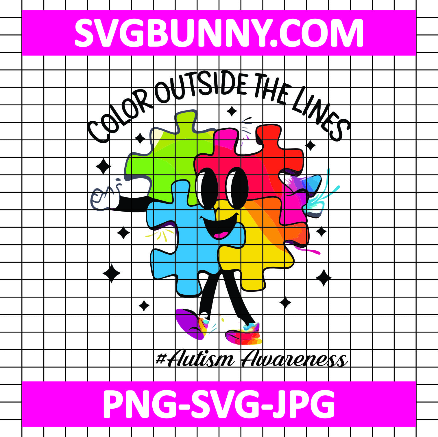 Color Outside The Lines SVG, Autism Advocate SVG, Autism SVG Autism Mickey Mouse SVG Color Outside The Lines SVG, Autism Advocate SVG, Autism SVG