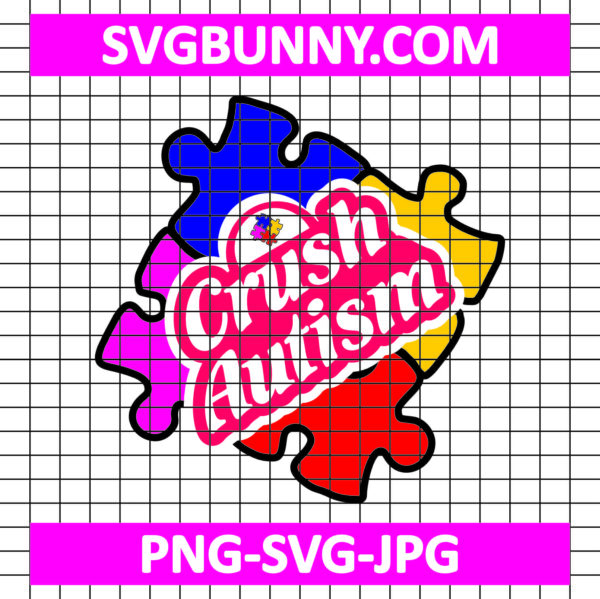 Crush Autism SVG, Autism Treatment SVG, Symbol of Autism SVG