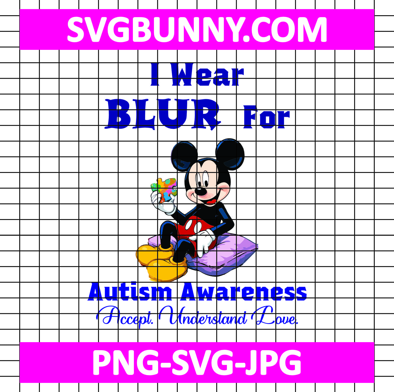 I Wear Blue For Autism Awareness Mickey Mouse SVG, Disney Autism SVG, Cartoon Autism SVG, Autism Kids SVG Love Accept Support Understand SVG I Wear Blue For Autism Awareness Mickey Mouse SVG, Disney Autism SVG, Cartoon Autism SVG, Autism Kids SVG