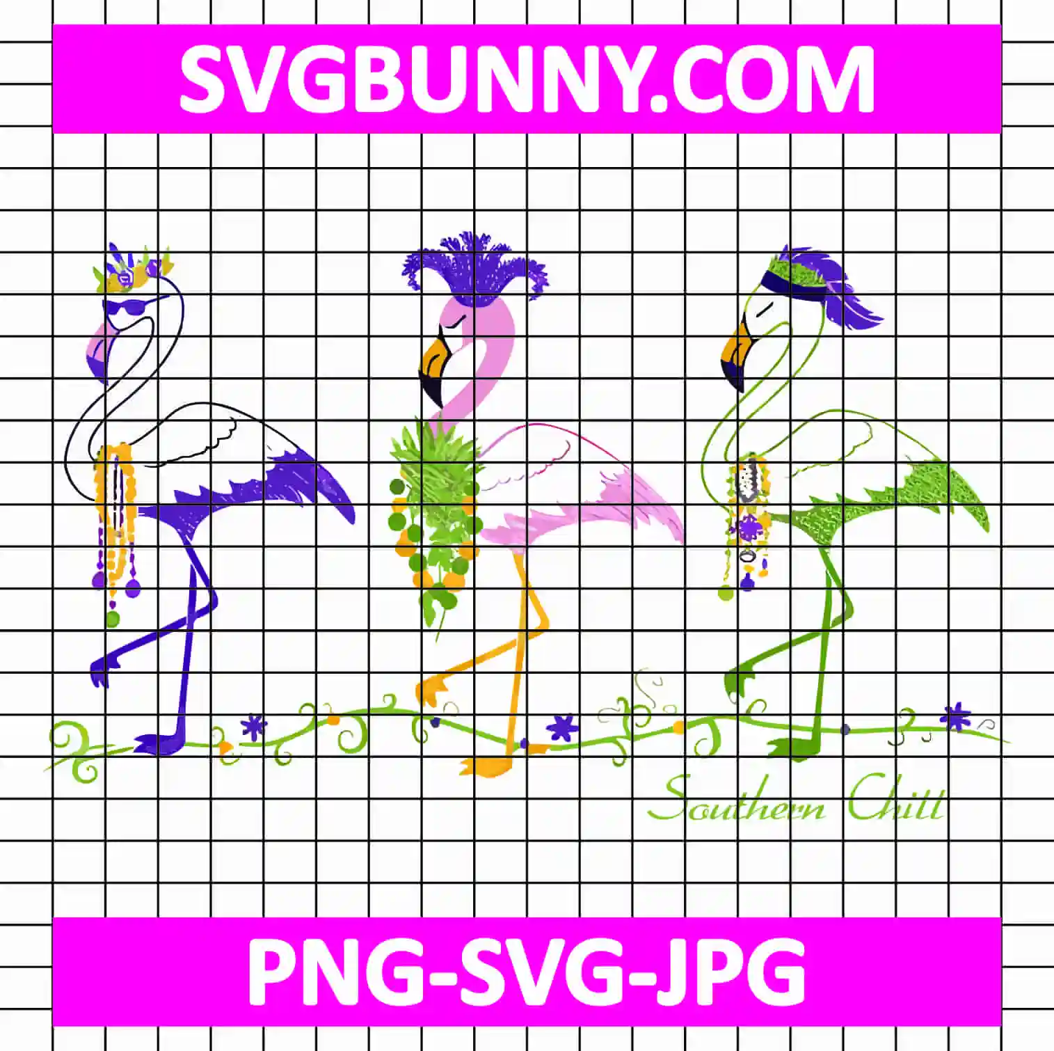 Mardi Gras Flamingo SVG, Southern Chill Mardi Gras Carnival SVG, Flamingo New Orleans DXF, EPS, SVG, PNG Mardi Gras Bulldog Dog SVG Mardi Gras Flamingo SVG, Southern Chill Mardi Gras Carnival SVG, Flamingo New Orleans DXF, EPS, SVG, PNG