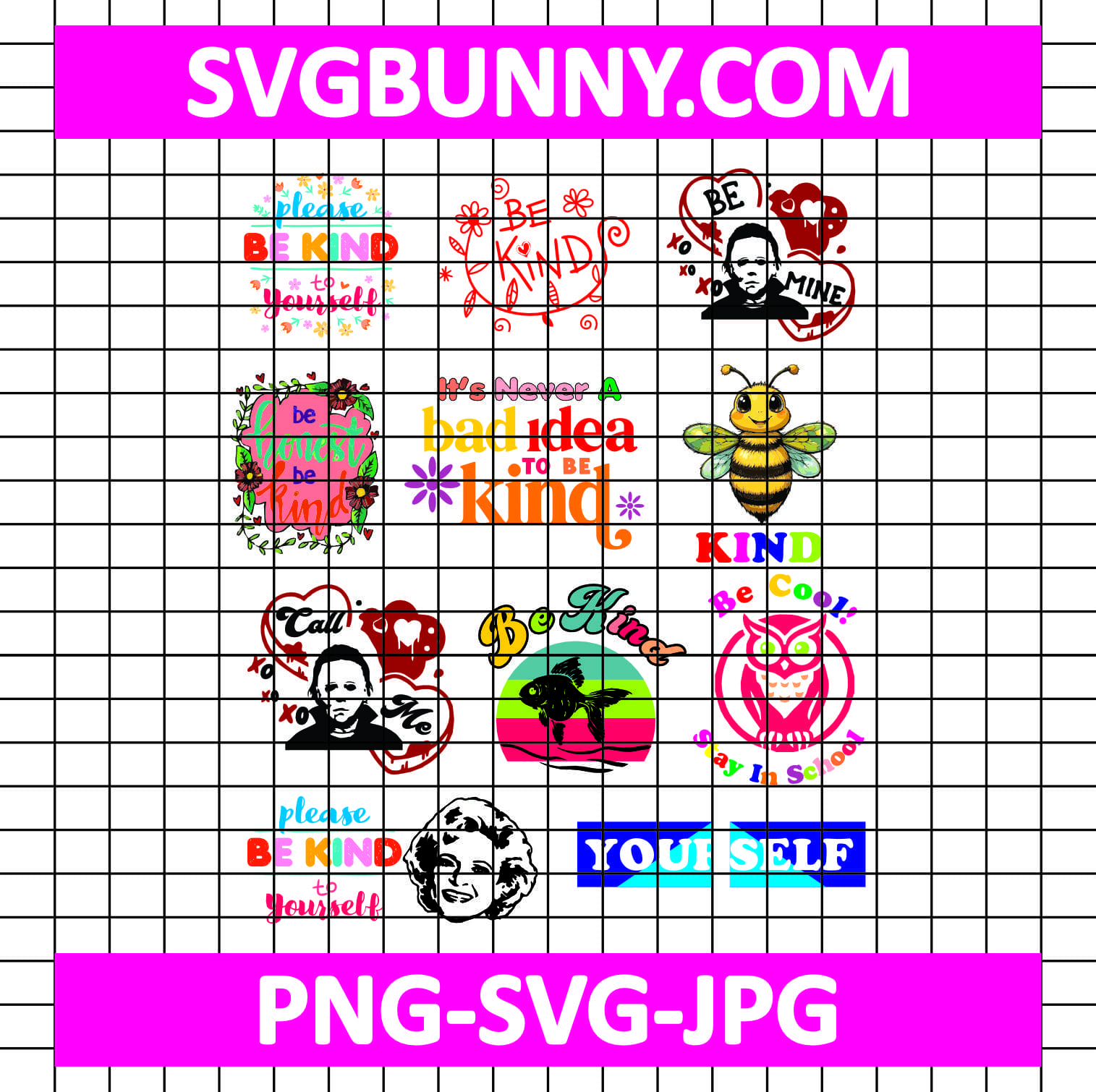 Quotes Autism Be Kind SVG Bundle, Cute Quotes Art SVG Bundle, Autism SVG Funny Love Autism SVG Quotes Autism Be kind svg Bundle, Cute Quotes Art SVG Bundle, Autism SVG