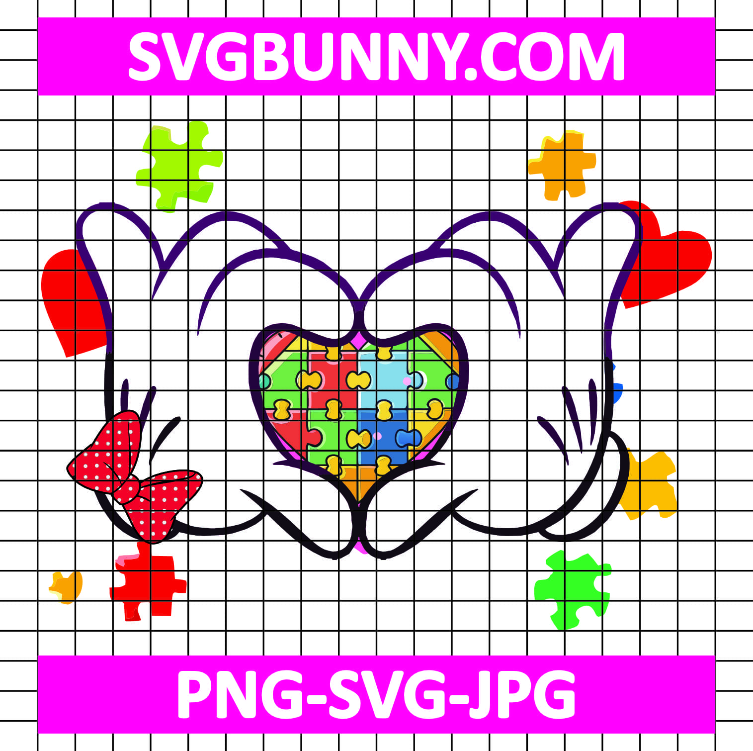Till All The Pieces Fit SVG, Mickey Autism SVG, Autism Awareness SVG, Disney Design Puzzles SVG, Mickey Hands Heart SVG Png Dxf Eps Dare To Be Different SVG Till All The Pieces Fit SVG, Mickey Autism SVG, Autism Awareness SVG, Disney Design Puzzles SVG, Mickey Hands Heart SVG Png Dxf Eps