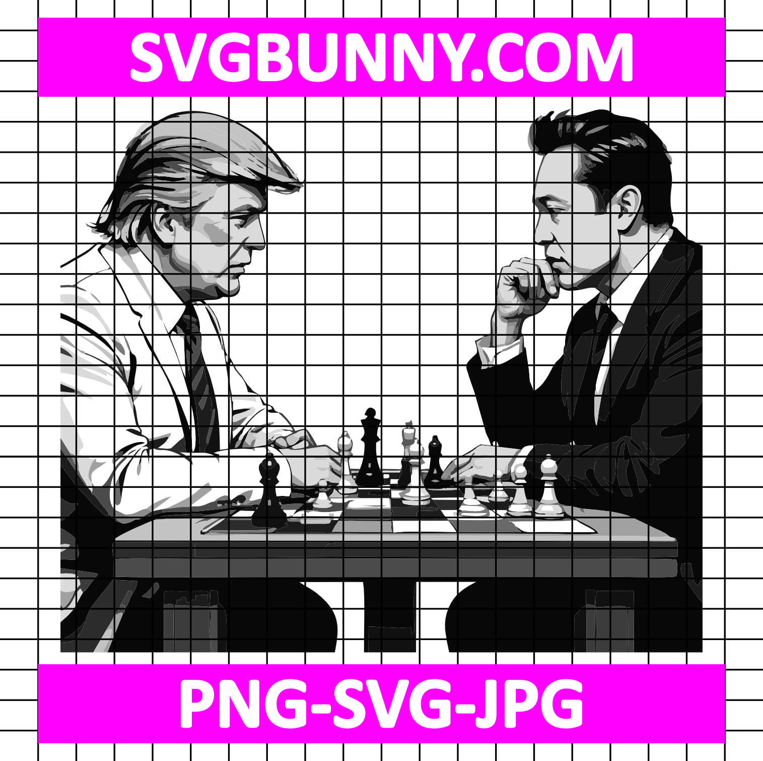 Trump and Elon Chess Match SVG, President SVG, Trump SVG Trump and Musk Cartoon SVG Trump and Elon Chess Match SVG, President SVG, Trump SVG