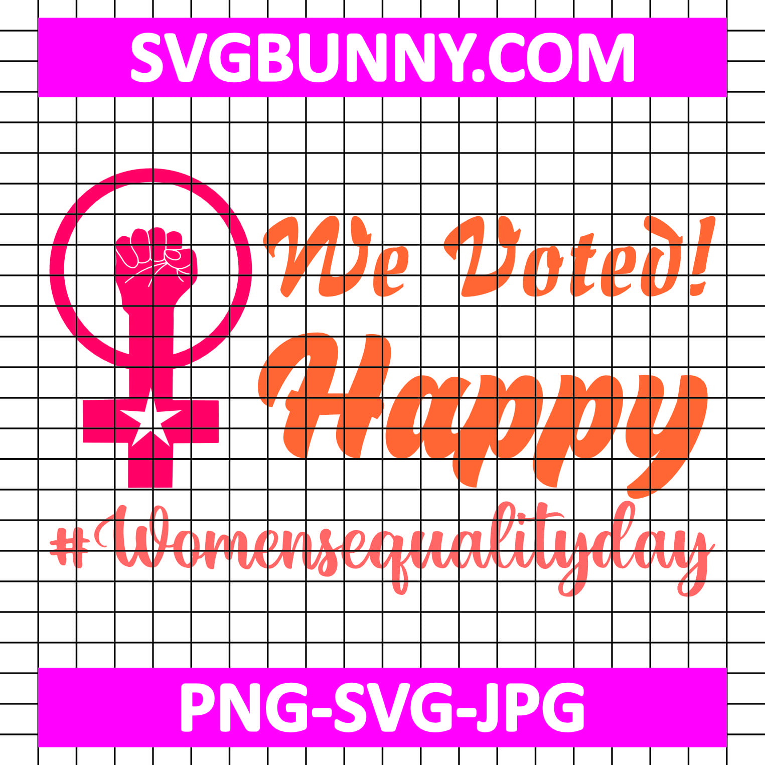 We Voted Happy #Womensequalityday SVG Cut File, Women's Day Quote SVG, Women's Day SVG August 26 Is Women Equality Day SVG Cut File We Voted Happy #Womensequalityday SVG Cut File, Women's Day Quote SVG, Women's Day SVG