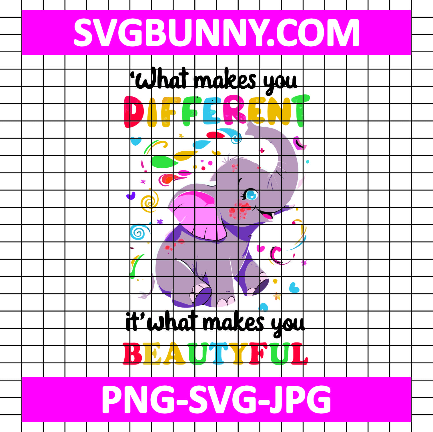 What Makes You Different Elephant Autism SVG, It’s OK To Be Different SVG Autism Its Not A Disability Its A Different Ability Svg What Makes You Different Elephant Autism SVG, It’s OK To Be Different SVG