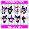 Bundle Kuromi SVG, Kuromi Witch Bundle SVG, Kuromi My Melody SVG, Halloween SVG