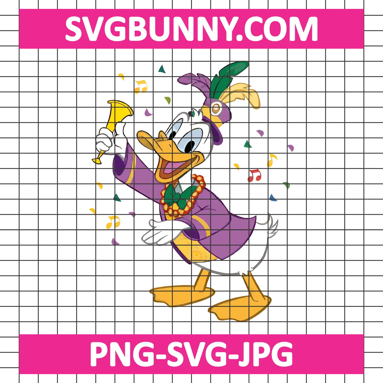 Donald Duck Mardi Gras SVG, Fat Tuesday SVG, Carnival SVG, Carnival Celebration SVG Welcome to the Carnival SVG Donald Duck Mardi Gras SVG, Fat Tuesday SVG, Carnival SVG, Carnival Celebration SVG