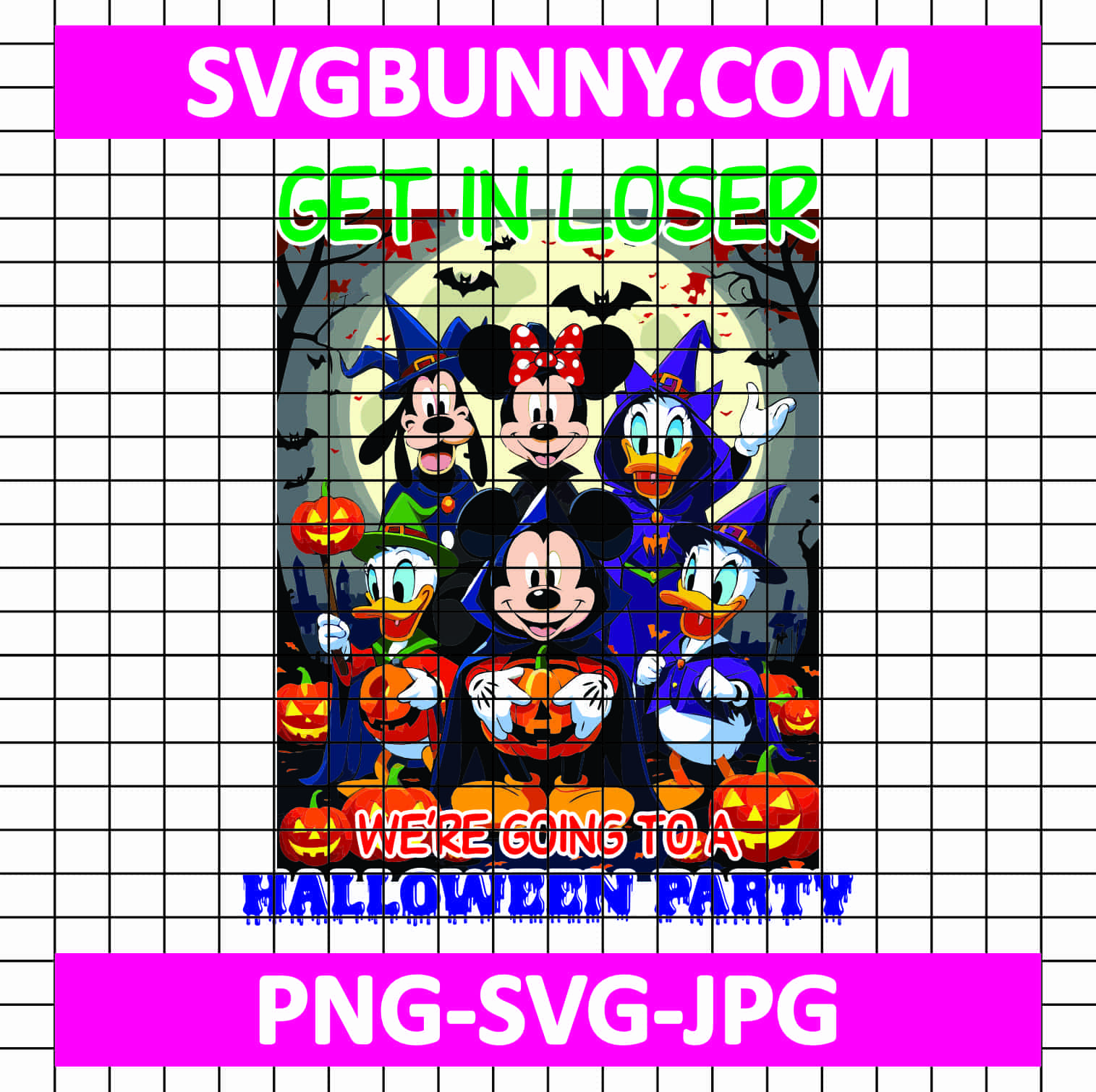 Get In Loser PNG, We’re Going To A Halloween Party, Halloween SVG, Halloween PNG, Mickey Mouse and Friends PNG There is Some Horrors In This House PNG Get In Loser PNG, We’re Going To A Halloween Party, Halloween SVG, Halloween PNG, Mickey Mouse and Friends PNG