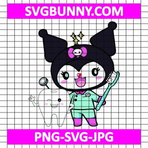 Kuromi Dental Assistant SVG, Hello Kitty SVG, Halloween SVG, Kuromi Dental SVG