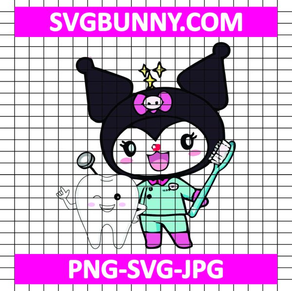 Kuromi Dental Assistant SVG, Hello Kitty SVG, Halloween SVG, Kuromi Dental SVG
