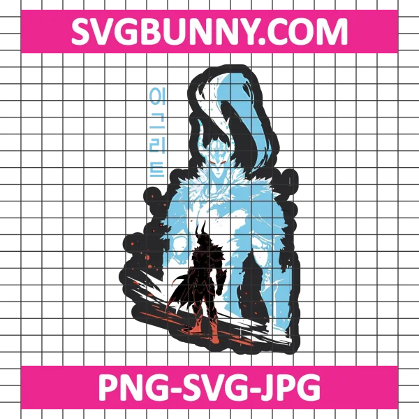 Lgris The Bloodred SVG, Solo Leveling SVG, Shadow Monster SVG, Anime SVG