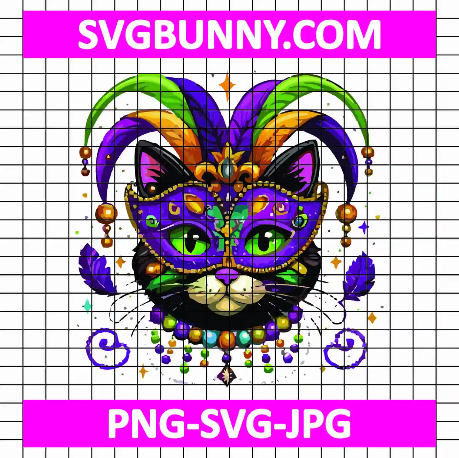 Mardi Gras Cat SVG, Cat Carnival Mask SVG, Carnival SVG Pink Summer Carnival 2025 Lips SVG Mardi Gras Cat SVG, Cat Carnival Mask SVG, Carnival SVG