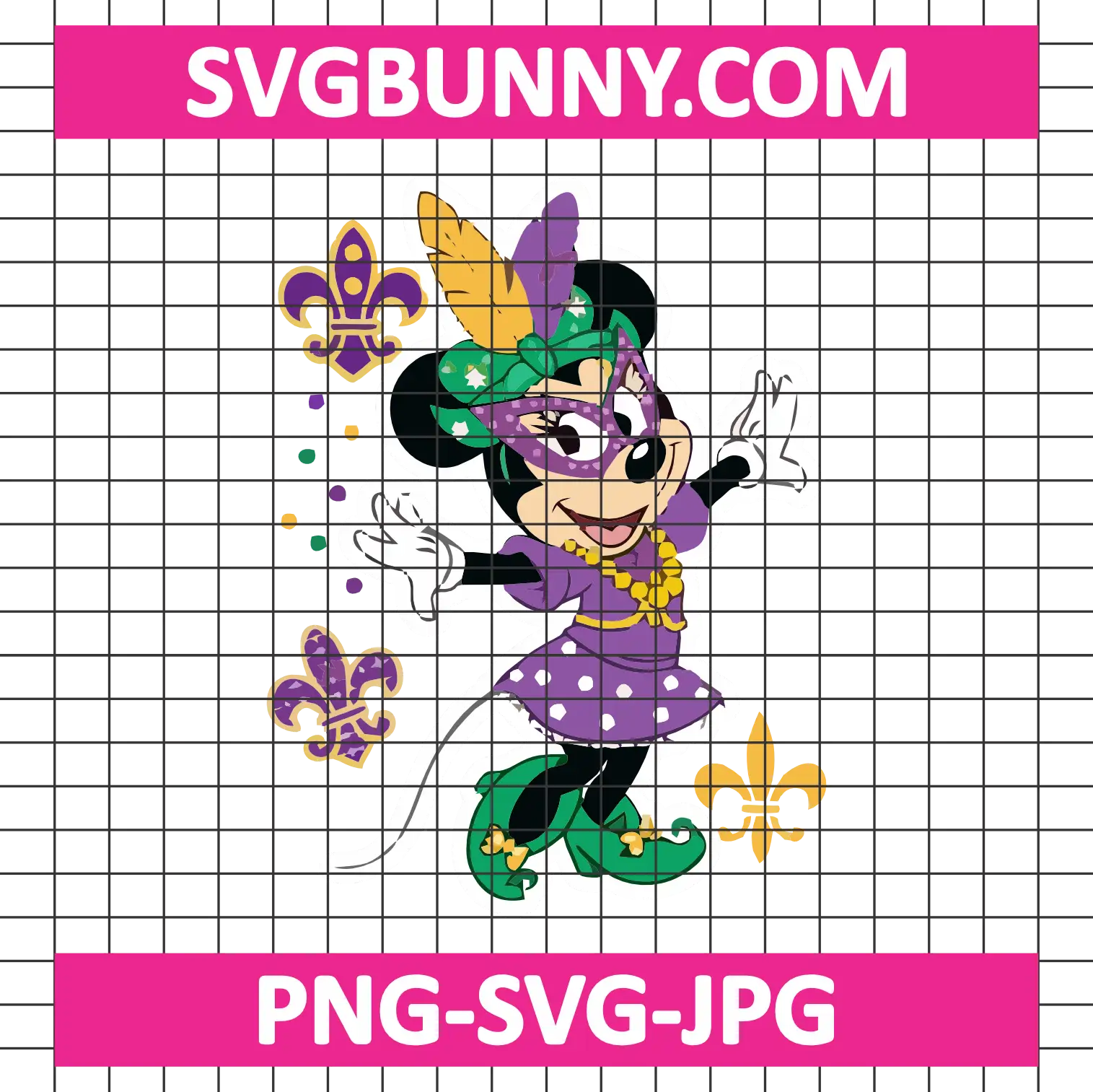Minnie Mardi Gras SVG, Fleur De Lis SVG, Carnival SVG, Carnival Celebration SVG Mickey Mardi Gras SVG Minnie Mardi Gras SVG, Fleur De Lis SVG, Carnival SVG, Carnival Celebration SVG